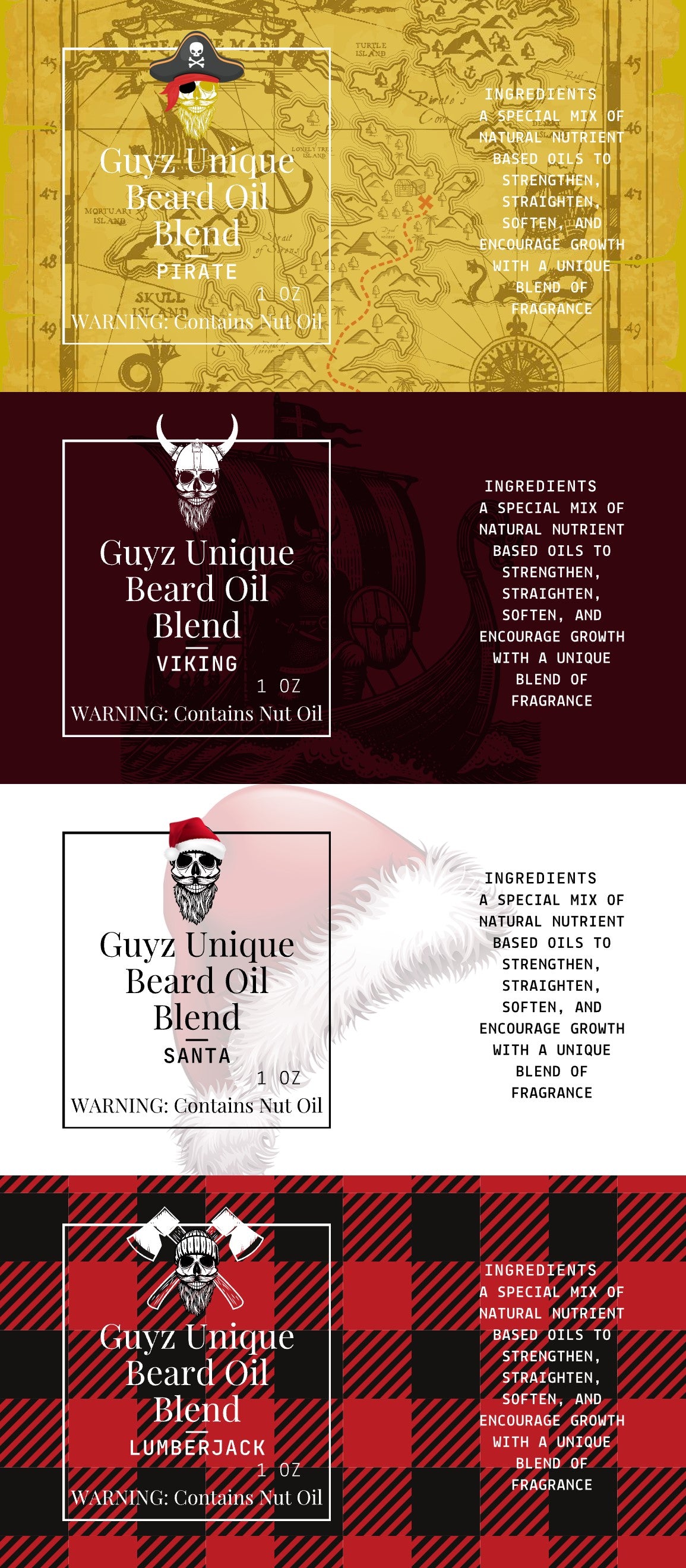 Manly Beard Oil Box Set